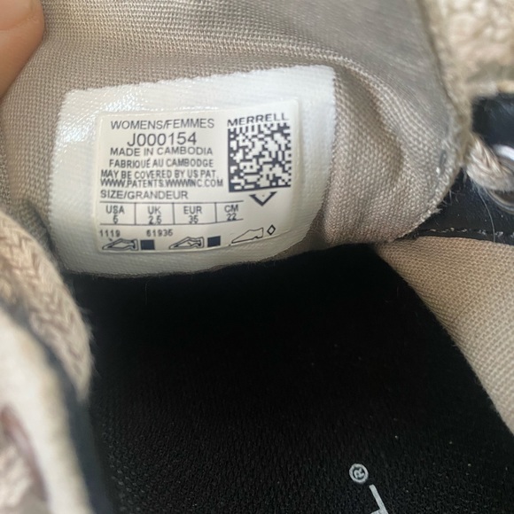 Merrell Gridway Canvas Sneakers Natural - Picture 10 of 10